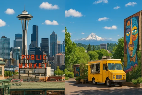 Seattle vs Portland 2025 – Coffee Capital or Quirky Rose City?